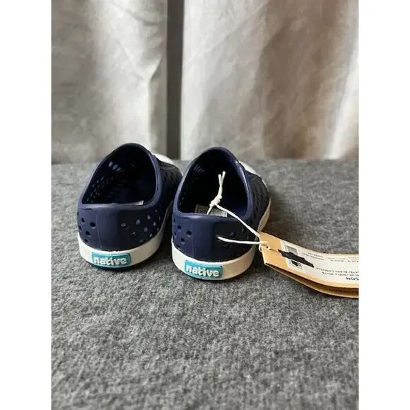 😀 Native L83604 Unisex Kids Regatta Blue Jefferson Child Slip On Shoes Size C4 - Picture 4 of 8